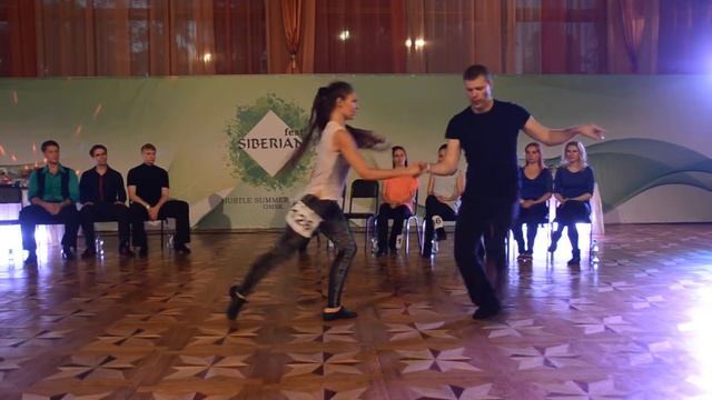 ХАСТЛ. SIBERIAN FEST-2017. ДнД Main+Star. Грищенко Владимир и Корчагина Софья, slow смотреть онлайн