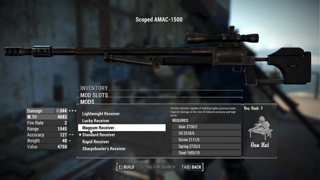 New Lore-Friendly Heavy Sniper Rifle - The AMAC 1500 Mod For Fallout 4 смотреть онлайн