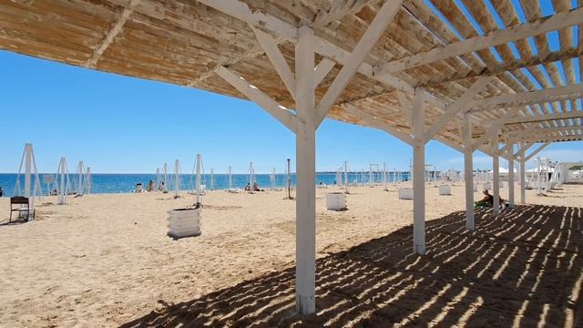 Евпатория 2021. Показываю Рейтинговые пляжи. Хорошие места в Крыму. смотреть онлайн