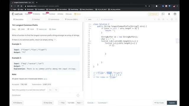 LeetCode - Longest Common Prefix смотреть онлайн