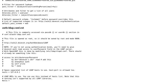 DevOps & SysAdmins: dovecot with LDAP can't find userPassword смотреть онлайн