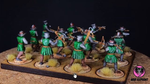 Fireforge templar infantry with crossbows - kusznicy średniowieczni - szybkie malowanie смотреть онлайн