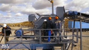 Запуск ДСК на базе роторной дробилки TORNADO-150. Получение кубовидного щебня.