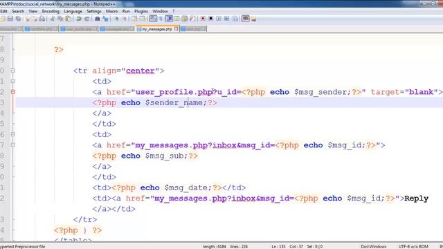 36 Social Network with PHP in Urdu Hindi part 36 my messages 1 смотреть онлайн
