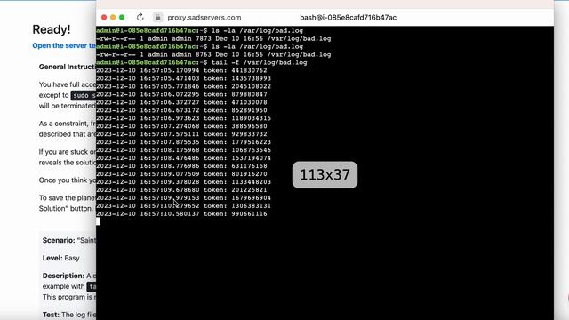 Sad Servers | (easy) 1. Saint John: what is writing to this log file? смотреть онлайн