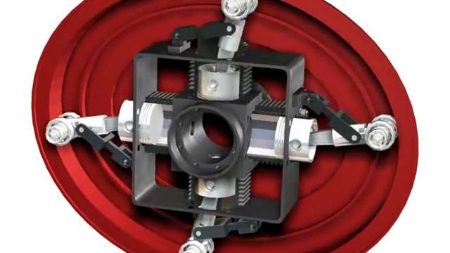 Роторный двигатель Гойтемирова Рамзана. Анимация смотреть онлайн