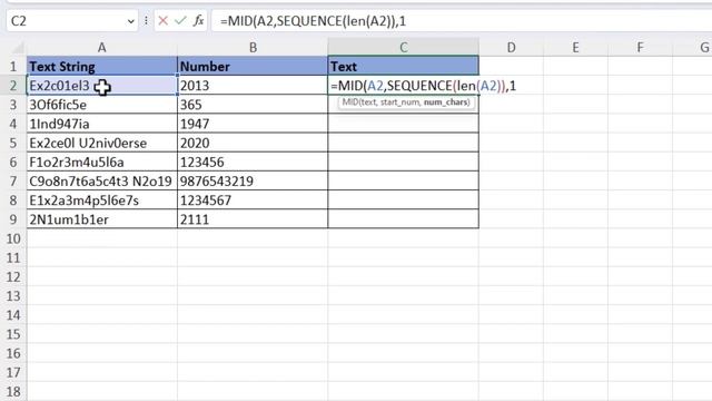 How to Extract Numbers from Text in Excel | Extract Number and Text From String in Excel смотреть онлайн