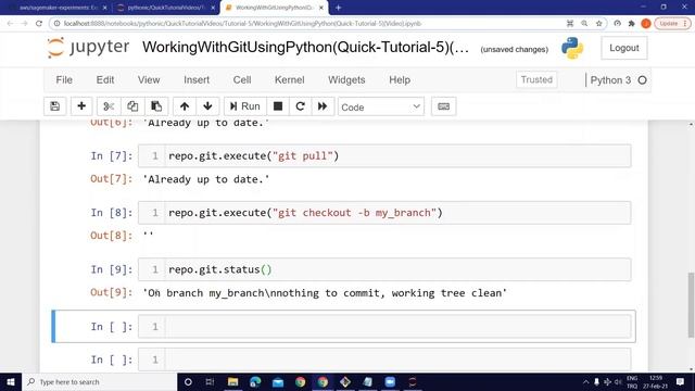 Python Tutorial | How to Work with GIT and GITHUB using Python || Clarusway смотреть онлайн