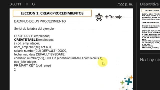 SENA ADSI PLAN 100 MIL: Procedimientos en Oracle смотреть онлайн