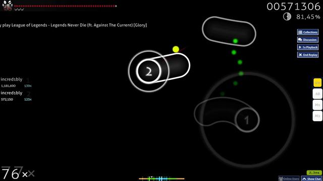 OSU! PLAY. LEGENDS NEVER DIE - PASS. 4,5 STARS смотреть онлайн