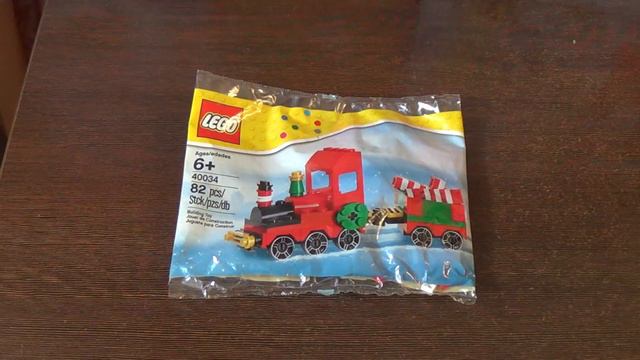 Лего 40108 (Тележка с воздушными шариками) + Лего 40034 (Рождественский поезд)