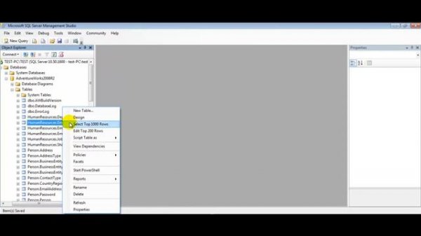 Creating a Foreign Key using in Microsoft SQL Server Management Studio (SSMS)