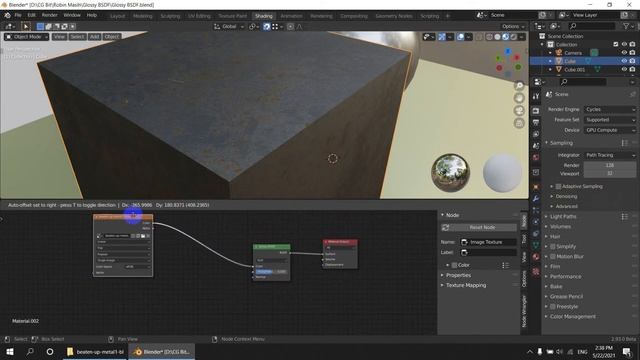 Blender 2.93 | Glossy BSDF node | Basics смотреть онлайн