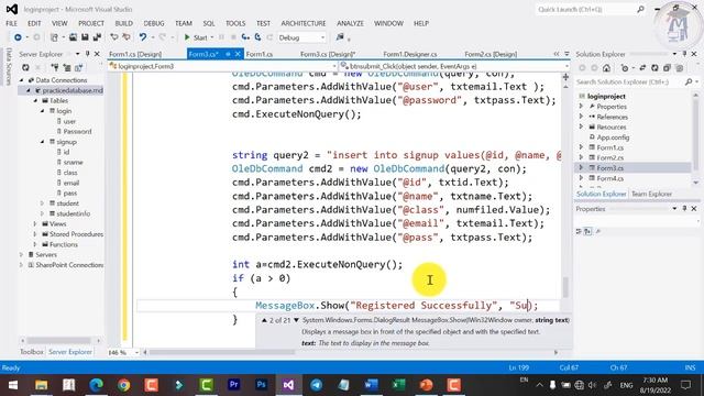 C# Windows Application Tutorial | Signup Form Part 2 With Validation, Error Provider Control смотреть онлайн