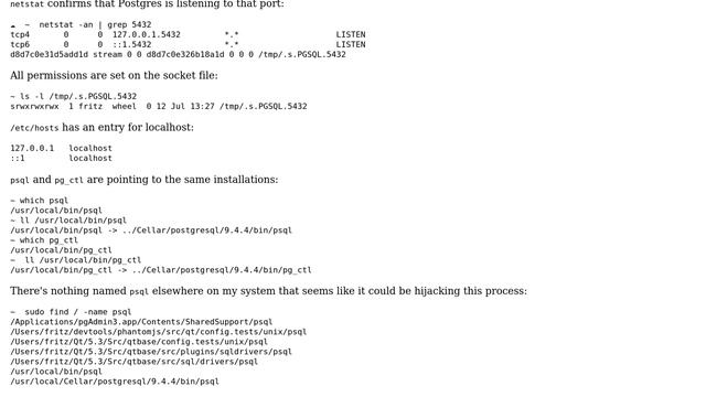 Databases: psql breaks if I specify host localhost смотреть онлайн