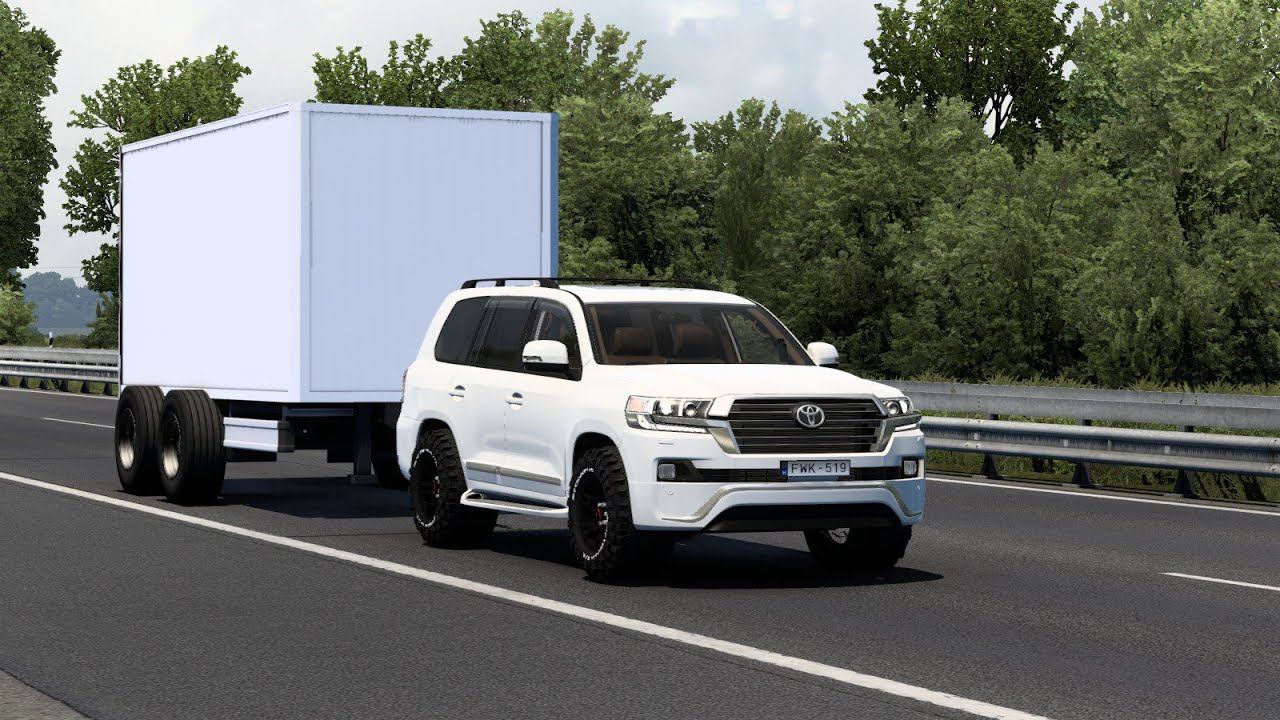 [ETS 2] Totota Land Cruser 200_Plovdiv-Veliko Tarnovo with Transit Trailer смотреть онлайн