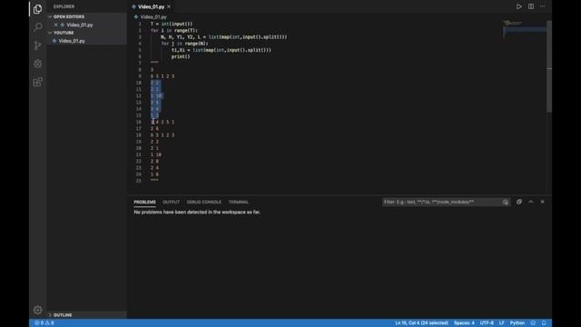 Python | Competitive Programming | Starting the Journey ~ Part-1 смотреть онлайн