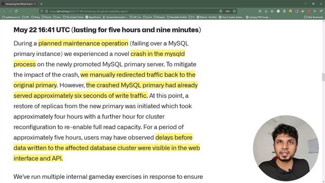 Dissecting GitHub Outage - Master failover failed смотреть онлайн