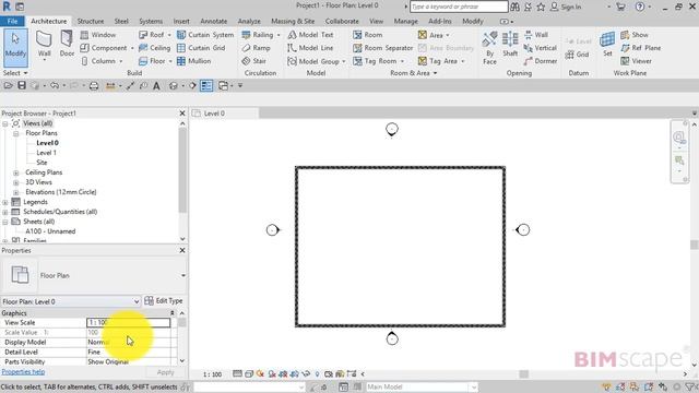 Autodesk Revit: Docking the Properties and Project Browser palettes смотреть онлайн