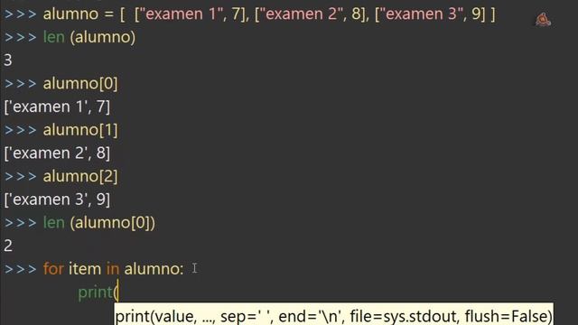 29.- Aprender programación para niños con Python. Listas anidadas. смотреть онлайн