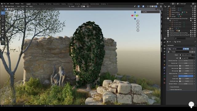 DRAW IVY with this FREE ADD-ON for Blender 3.3 смотреть онлайн