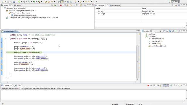 what is the difference between static fields and non static fields java job interview question смотреть онлайн