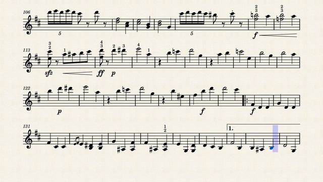Waltz of the Flowers violin solo - music sheet смотреть онлайн