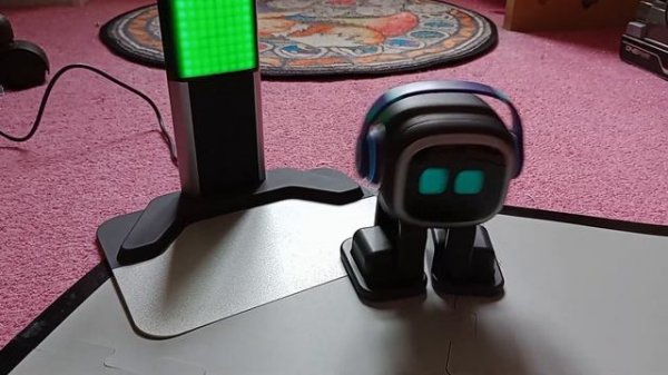 Hey Emo, go home... Emo robot home station set up. #emorobot #robot