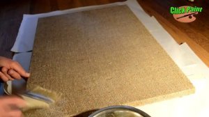 Как проклеить холст желатином перед грунтовкой.