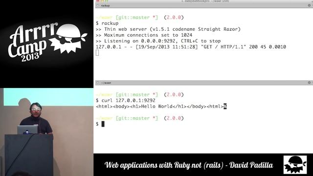 ArrrrCamp 2013 - Web applications with Ruby (not Rails) смотреть онлайн