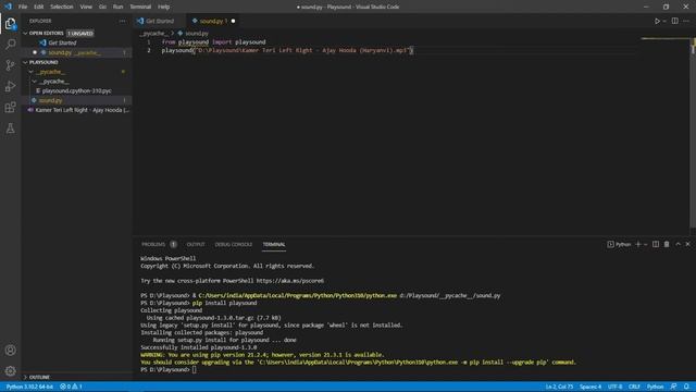 How to Play Audio File in Python : playsound module (Fix Error 305 ) смотреть онлайн
