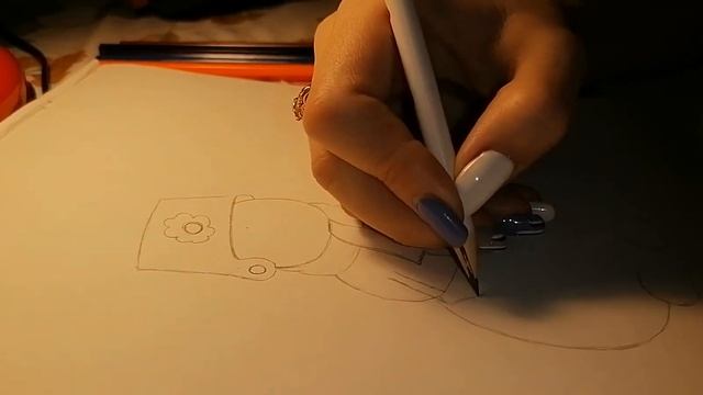 Как нарисовать снеговика, рисуем карандашом смотреть онлайн