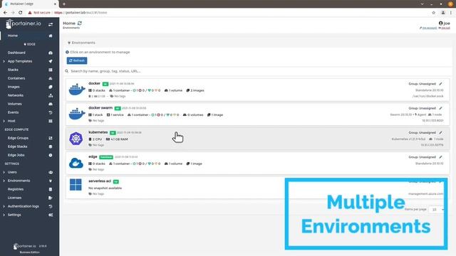Intro to 4 Key Features of Portainer (website 2.10 version) смотреть онлайн