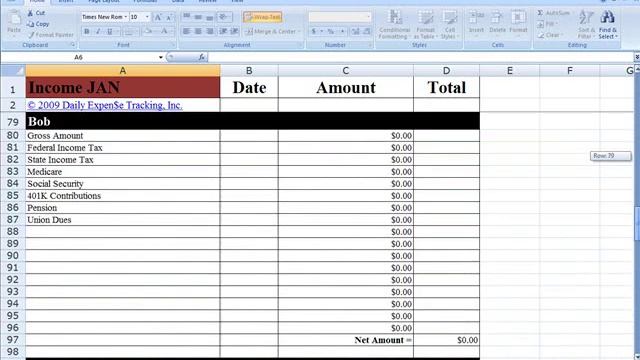 Tracking Income in Daily Expense Tracking Excel Budgeting Workbook смотреть онлайн