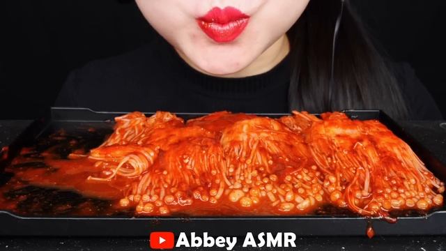 ASMR EATING PINK ENOKI MUSHROOMS 팽이버섯 먹방 MUKBANG, SEA GRAPES, BIRD GLASS, 신기한 물 먹방, DRINKING SOUNDS смотреть онлайн