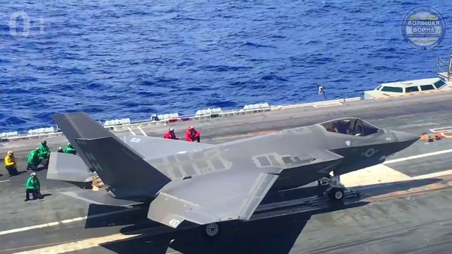 F-35C - первый взлет с авианосца CVN-72 Авраам Линкольн класса Нимиц USS Abraham Lincoln