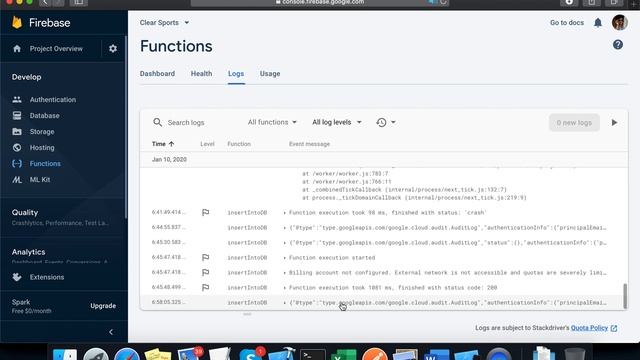 Real running process for firebase cloud function on Mac смотреть онлайн