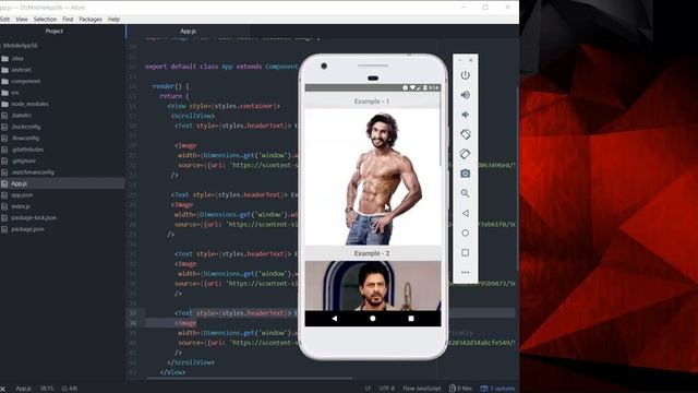 React Native Responsive Image Scale To Fit Example - Android смотреть онлайн