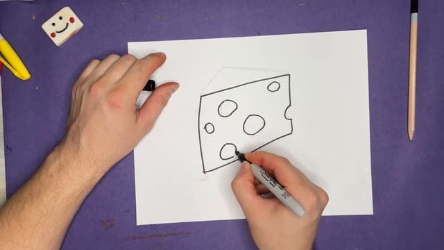 Как нарисовать Сыр Легко / How to draw Cheese смотреть онлайн