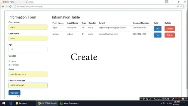 CRUD Application PHP with Source Code смотреть онлайн