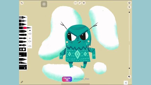 :::Illustration on ipad with Tayasui Sketches #69::: смотреть онлайн