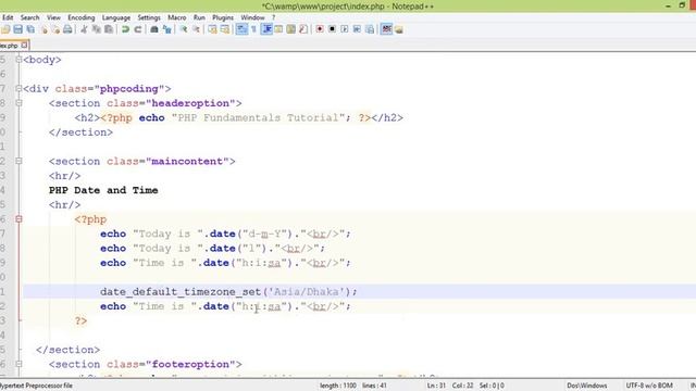 PHP Fundamentals Bangla Tutorial Part 31 Date and Time смотреть онлайн