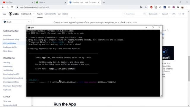 Basic Installation Ionic Framework смотреть онлайн