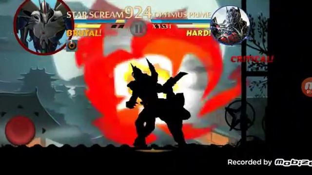STARSCREAM VS OPTIMUS PRIME | Shadow Fight 2 Battle