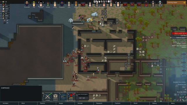 RIMWORLD: Zombie Apocalypse 24 - Friendlies Hired (Alpha 15 + Mods & Dev Tools) смотреть онлайн