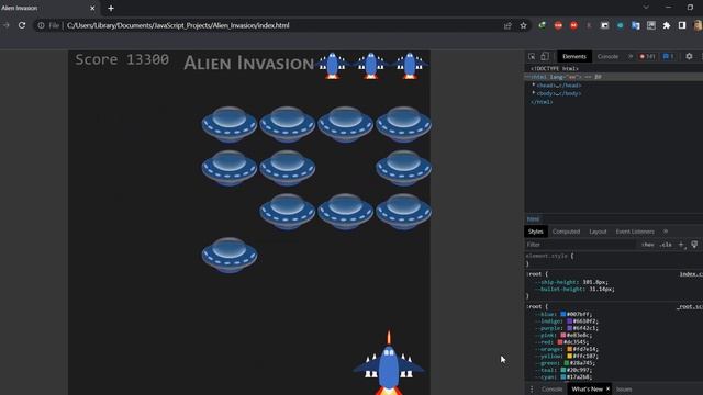 Alien Invasion | Space Invaders Game with HTML, CSS, JavaScript, jQuery | with No HTML Canvas смотреть онлайн