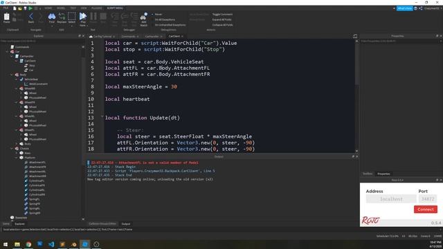 Roblox: Car Rig Tutorial (Part 4 - Client Script) смотреть онлайн