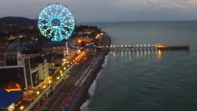 Самое большое в России колесо обозрения. Лазаревское (Сочи) смотреть онлайн