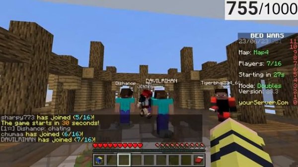 24/7 free public bed wars server Java & PE Editions | Minecraft Live