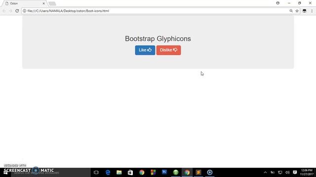 Bootstrap Glyphicon Components - Designing your Website Buttons with icons смотреть онлайн